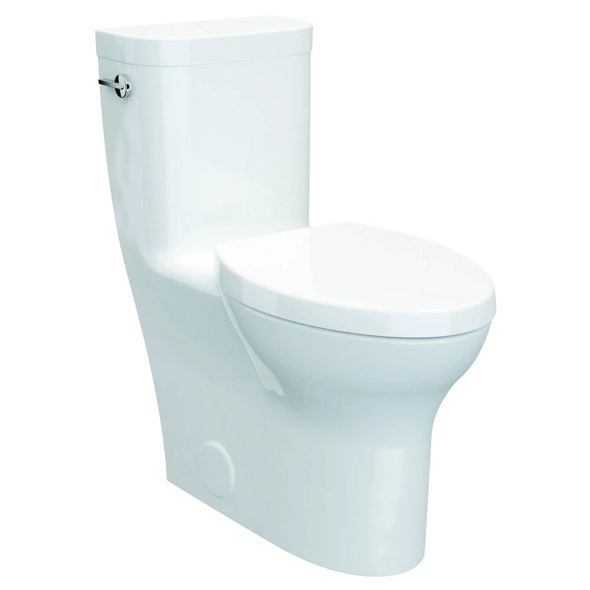 DXV Equility One-Piece Chair Height Elongated Toilet with Seat in Canvas White (D22690A109.415)