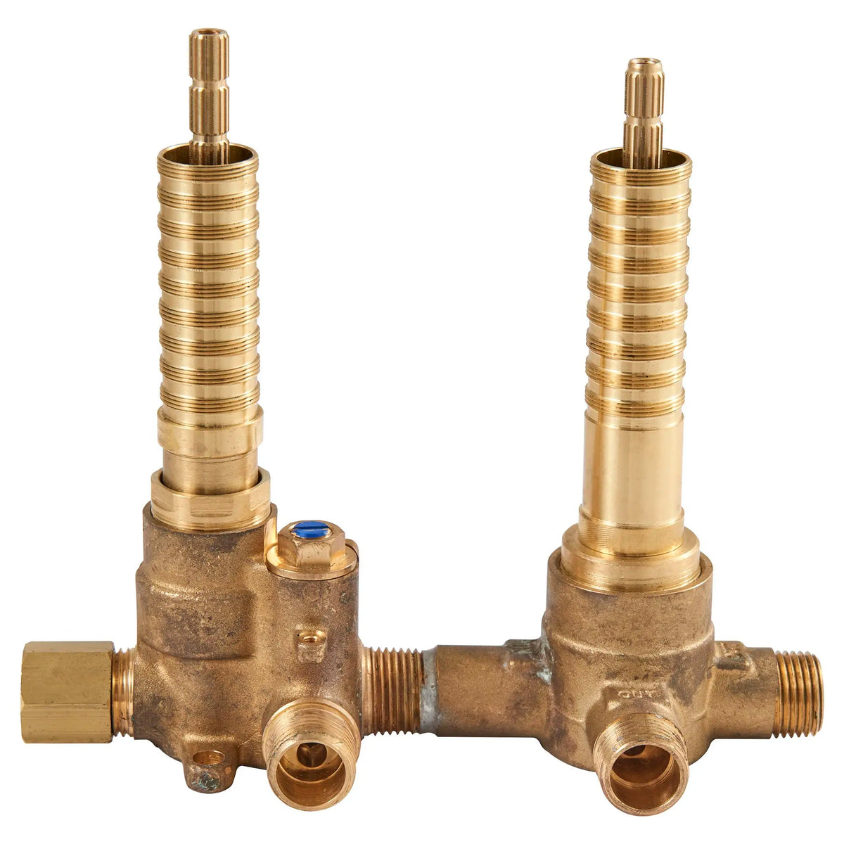 DXV 2-Handle Thermostatic Rough Valve with 2-Way Diverter Non-Shared Functions in Unfinished (D35005522.191)