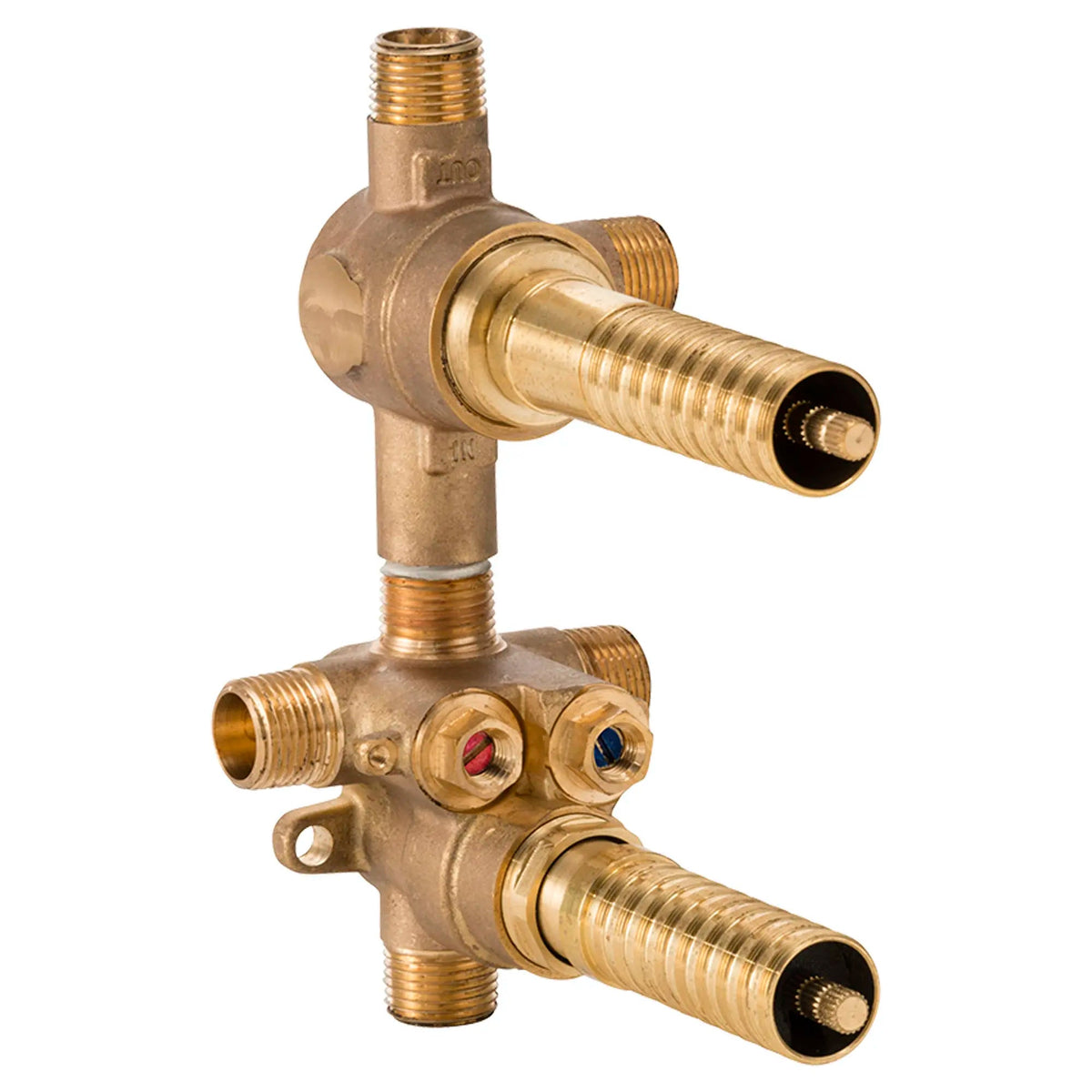 DXV 2-Handle Thermostatic Rough Valve with 2-Way Diverter Shared Functions in Unfinished (D35005522S.191)