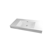 Rubi Arto Countertop Basin Whith Overflow White Gloss RTO100BL