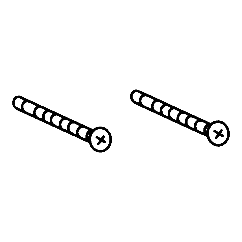 Moen Commercial Escutcheon Screws 93455 in Chrome (93455)