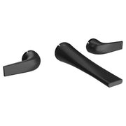 DXV Modulus 2-Handle Wall Mount Widespread Bathroom Faucet with Lever Handles in Matte Black (D35120450.243)