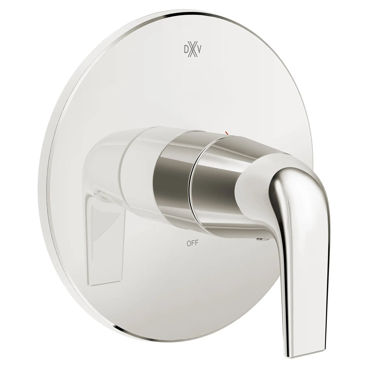 DXV Modulus Single Handle Pressure Balance Valve Trim Only with Indicator Markings and Lever Handle in Platinum Nickel (D35120F00RB.150)