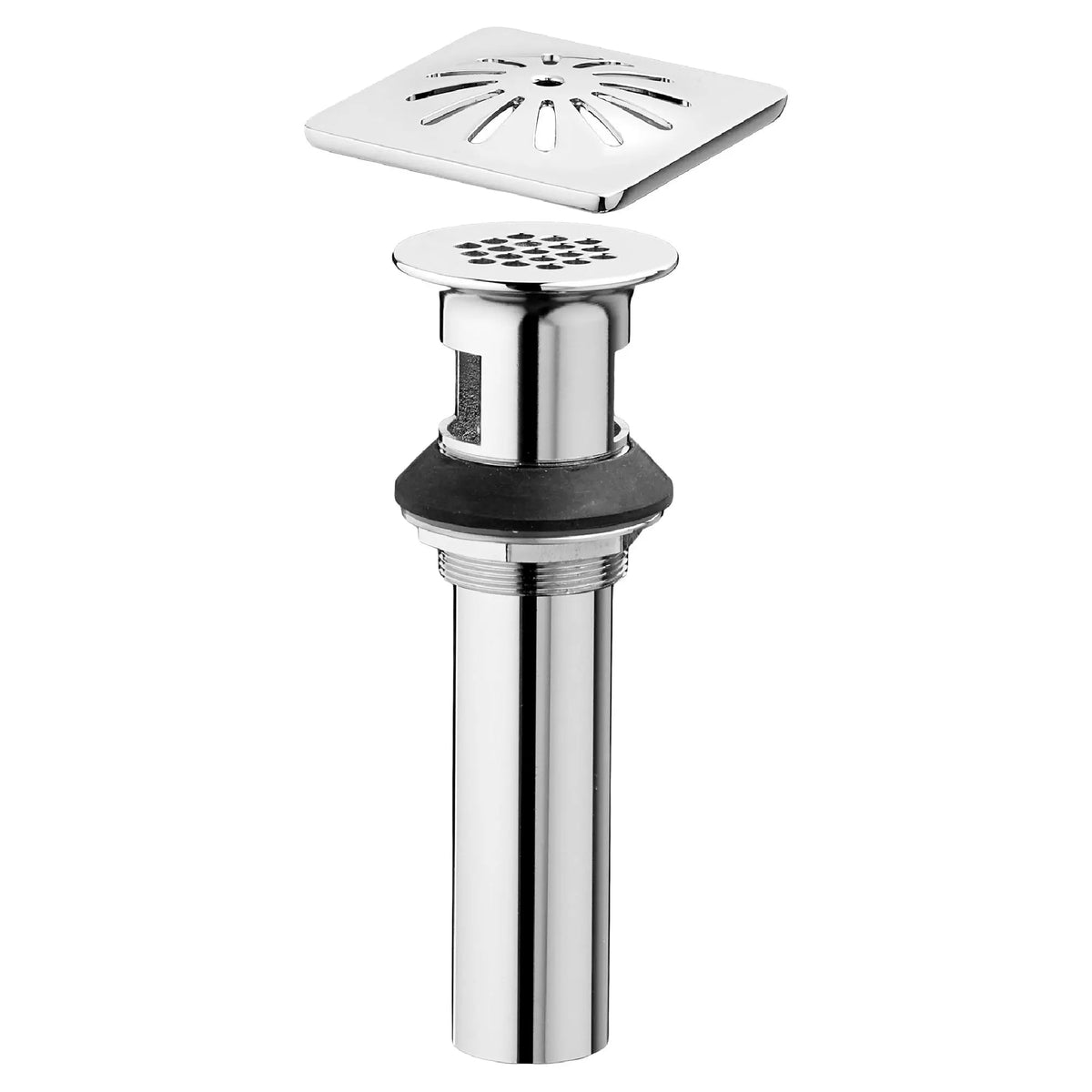 DXV Oak Hill Grid Drain with Decorative Cover in Polished Chrome (D35155040.100)