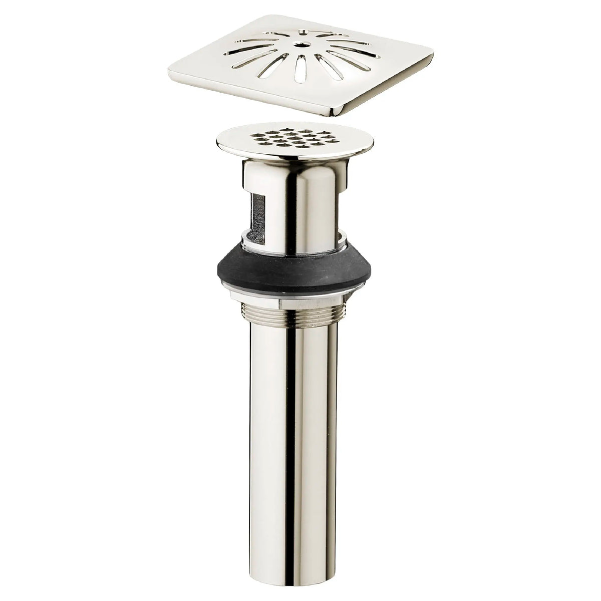 DXV Oak Hill Grid Drain with Decorative Cover in Platinum Nickel (D35155040.150)