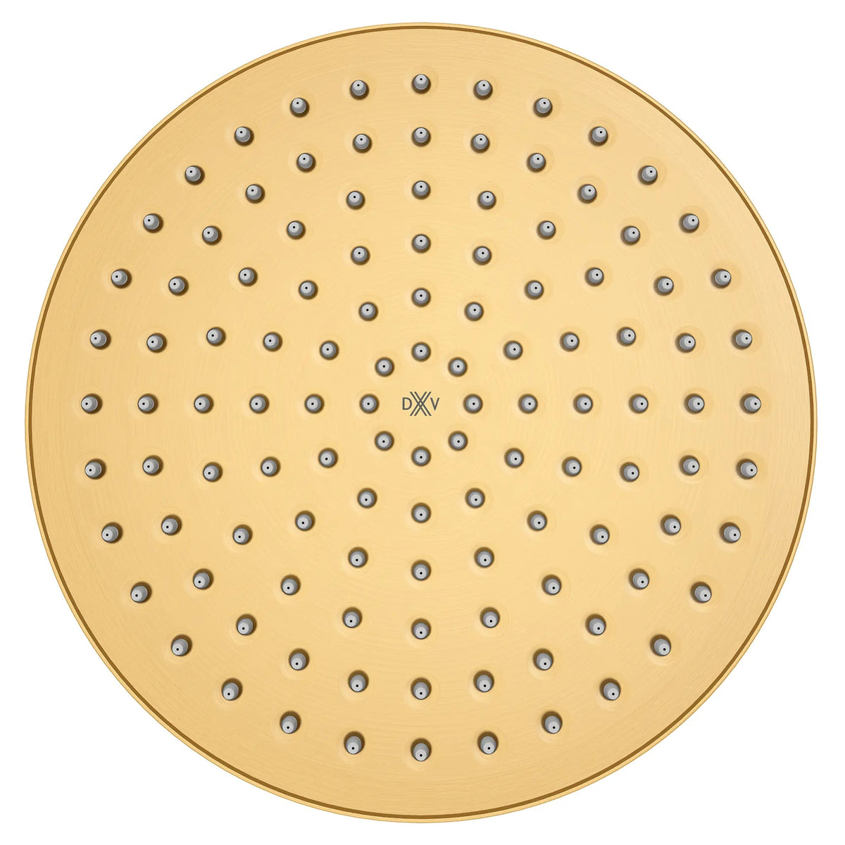 DXV Oak Hill Single Function 10 in. Round Rain Can Showerhead in Satin Brass (D35155110.427) - view 2