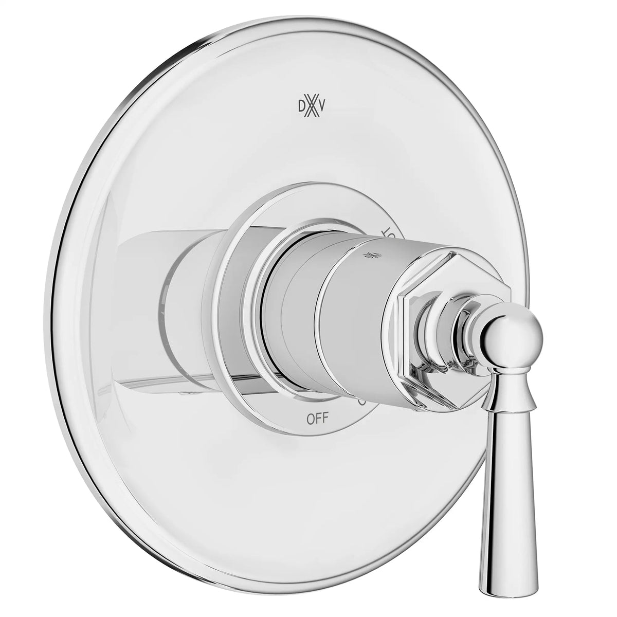DXV Oak Hill Single Handle Pressure Balance Valve Trim Only with Lever Handle in Polished Chrome (D35155500.100) - view 2
