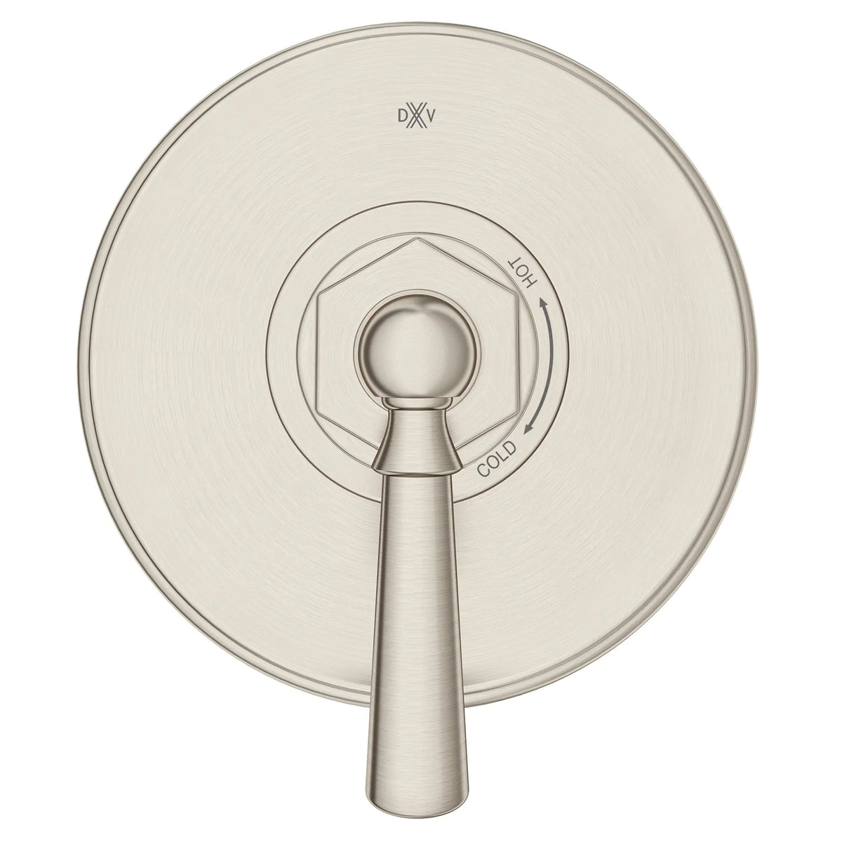 DXV Oak Hill Single Handle Pressure Balance Valve Trim Only with Lever Handle in Brushed Nickel (D35155500.144)
