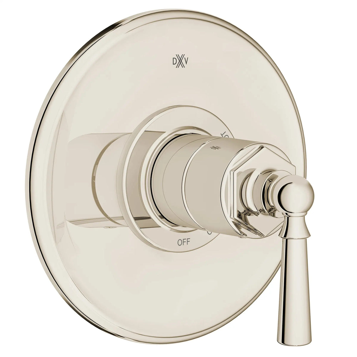 DXV Oak Hill Single Handle Pressure Balance Valve Trim Only with Lever Handle in Platinum Nickel (D35155500.150) - view 2