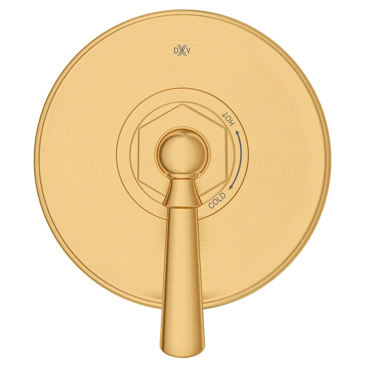 DXV Oak Hill Single Handle Pressure Balance Valve Trim Only with Lever Handle in Satin Brass (D35155500.427)