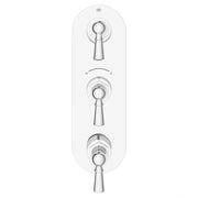 DXV Oak Hill 3-Handle Thermostatic Valve Trim Only with Lever Handles in Polished Chrome (D35155537.100)