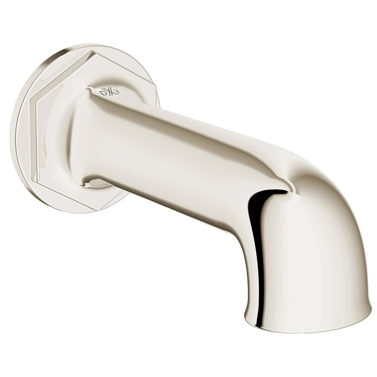 DXV Oak Hill Wall Mount Bathtub Spout in Platinum Nickel (D35155760.150) - view 3
