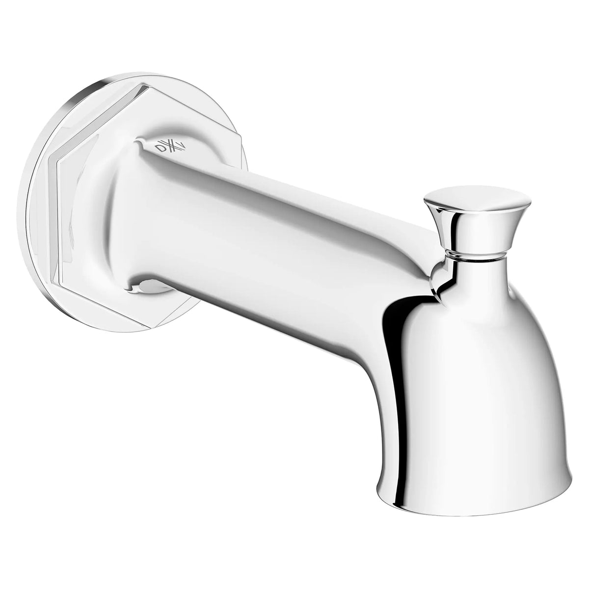 DXV Oak Hill Wall Mount Bathtub Spout with Diverter in Polished Chrome (D35155761.100) - view 3