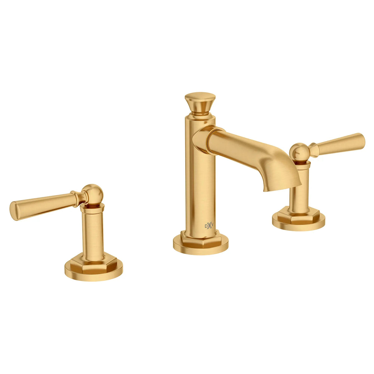 DXV Oak Hill High Spout Widespread With Lever Handles in Satin Brass (D35155800.427) - view 3