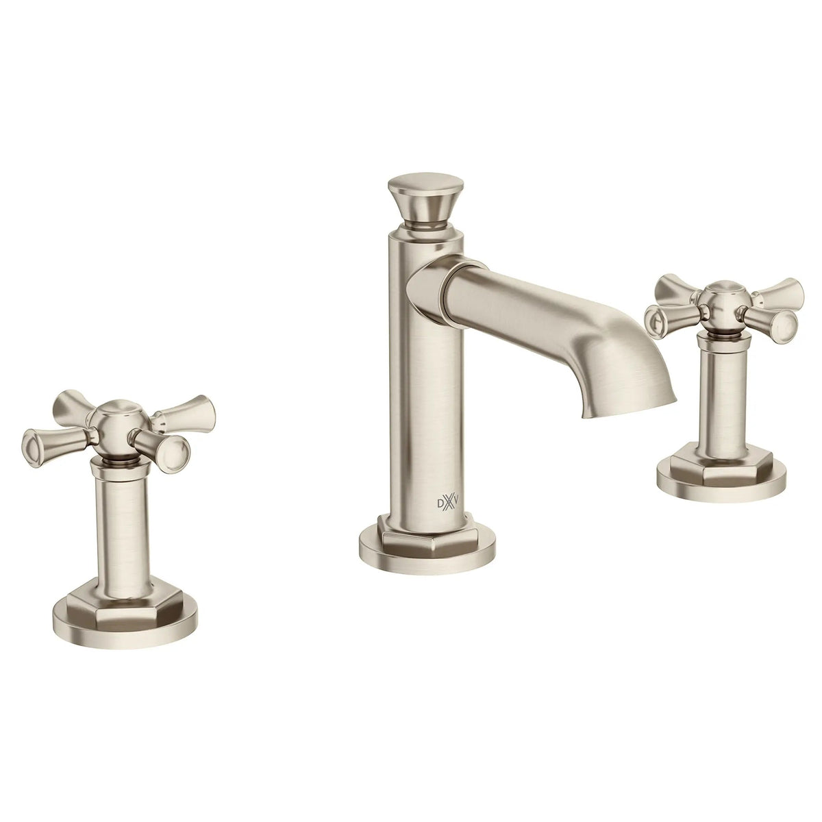 DXV High Spout Widespread With Cross Handles in Brushed Nickel (D35155840.144) - view 3