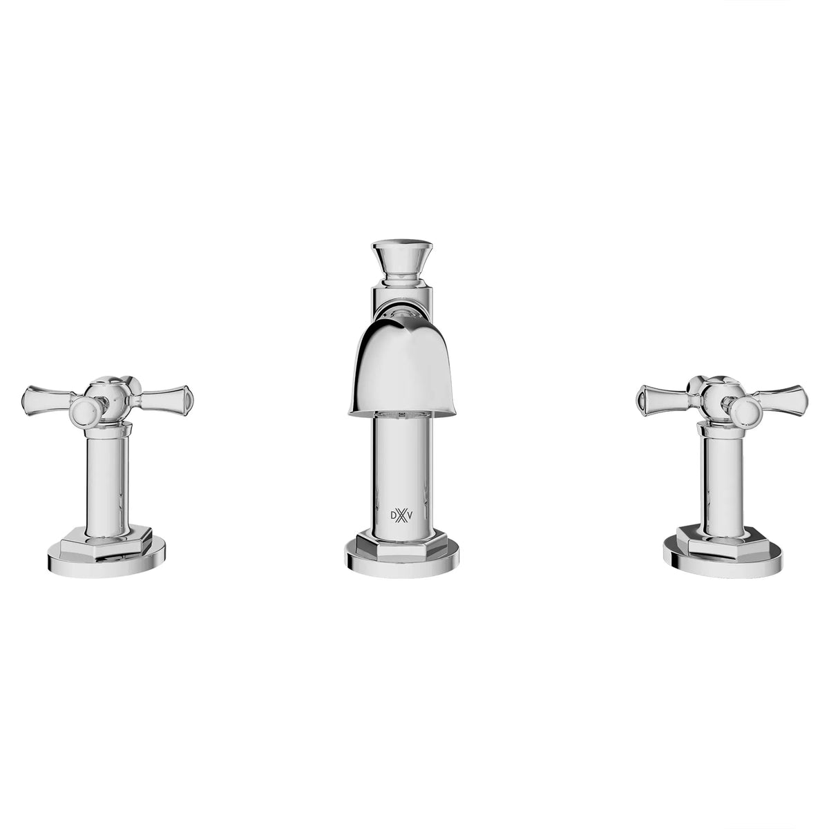 DXV High Spout Widespread With Cross Handles in Platinum Nickel (D35155840.150) - view 2