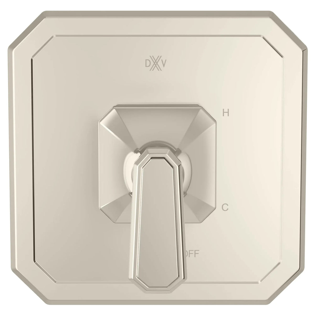 DXV Belshire Single Handle Pressure Balance Valve Trim Only with Lever Handle in Platinum Nickel (D35170500.150)