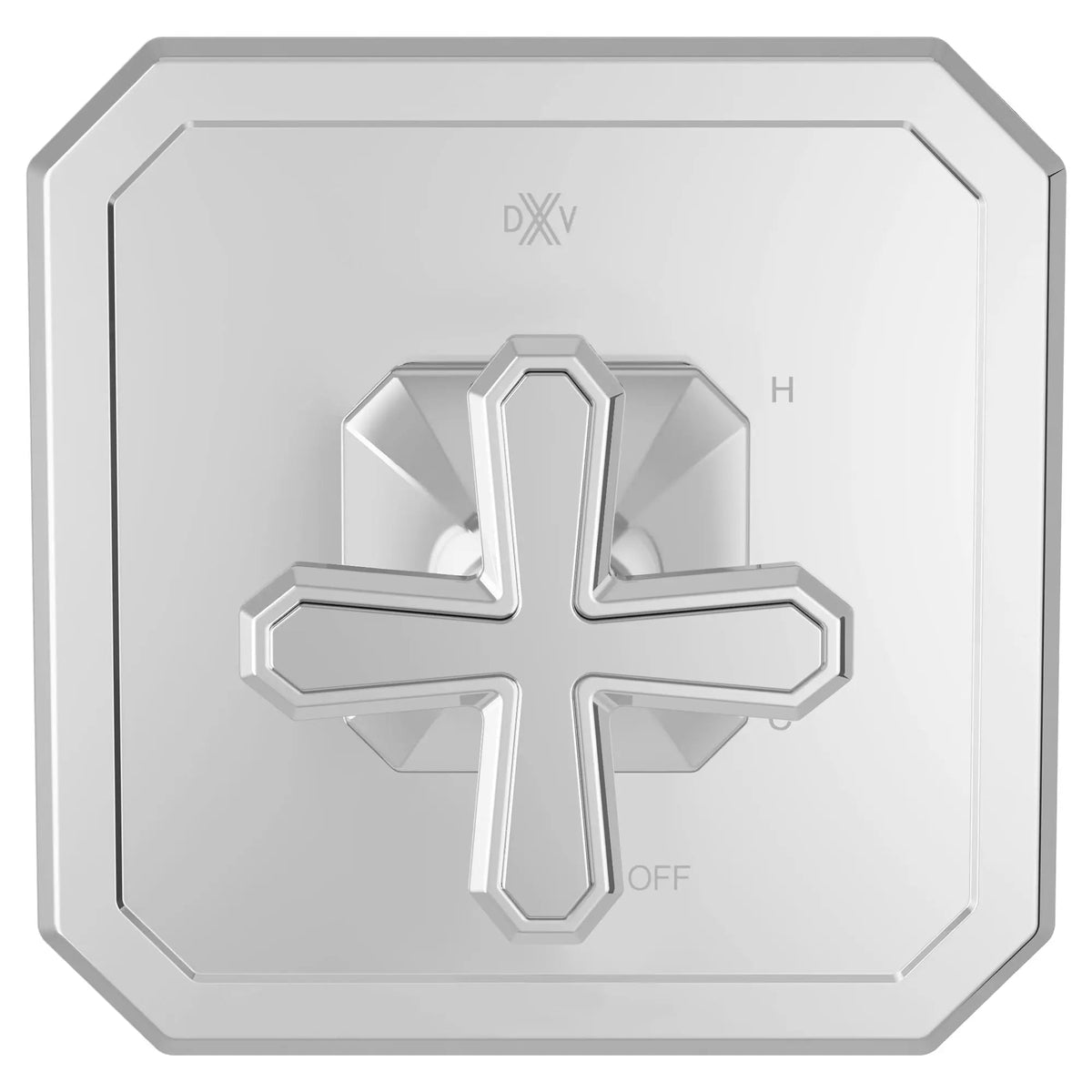 DXV Belshire Single Handle Pressure Balance Valve Trim Only with Cross Handle in Polished Chrome (D35170520.100)