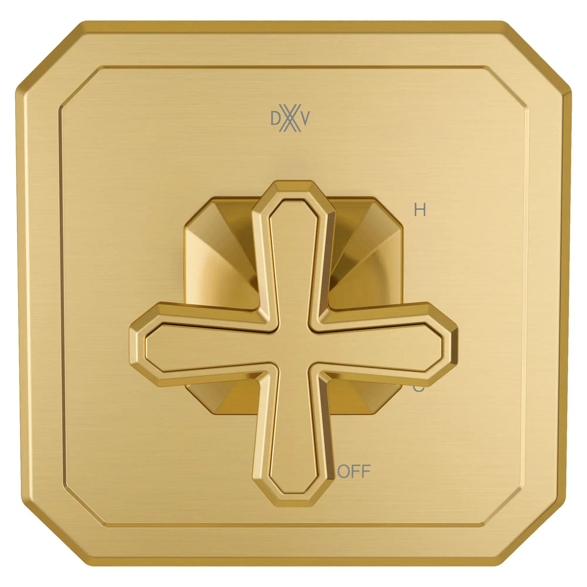 DXV Belshire Single Handle Pressure Balance Valve Trim Only with Cross Handle in Satin Brass (D35170520.427)