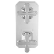DXV Belshire 2-Handle Thermostatic Valve Trim Only with Cross Handles in Polished Chrome (D35170528.100)