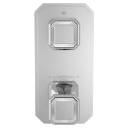 DXV Belshire 2-Handle Thermostatic Valve Trim Only with Cushion Handles in Polished Chrome (D35170529.100)