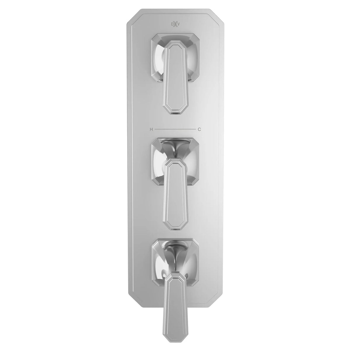DXV Belshire 3-Handle Thermostatic Valve Trim Only with Lever Handles in Polished Chrome (D35170537.100)