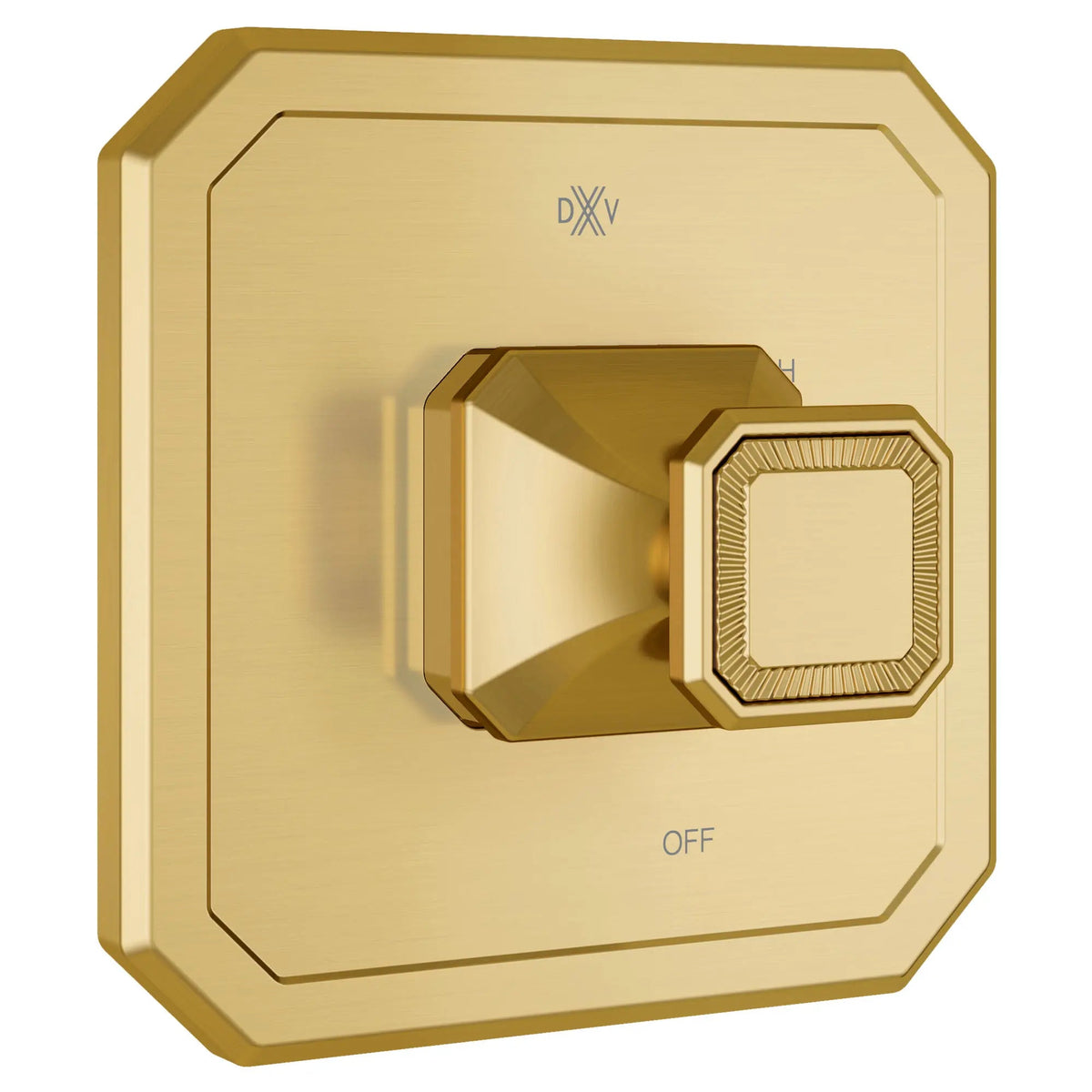 DXV Belshire Single Handle Pressure Balance Valve Trim Only with Cushion Handle in Satin Brass (D35170540.427)