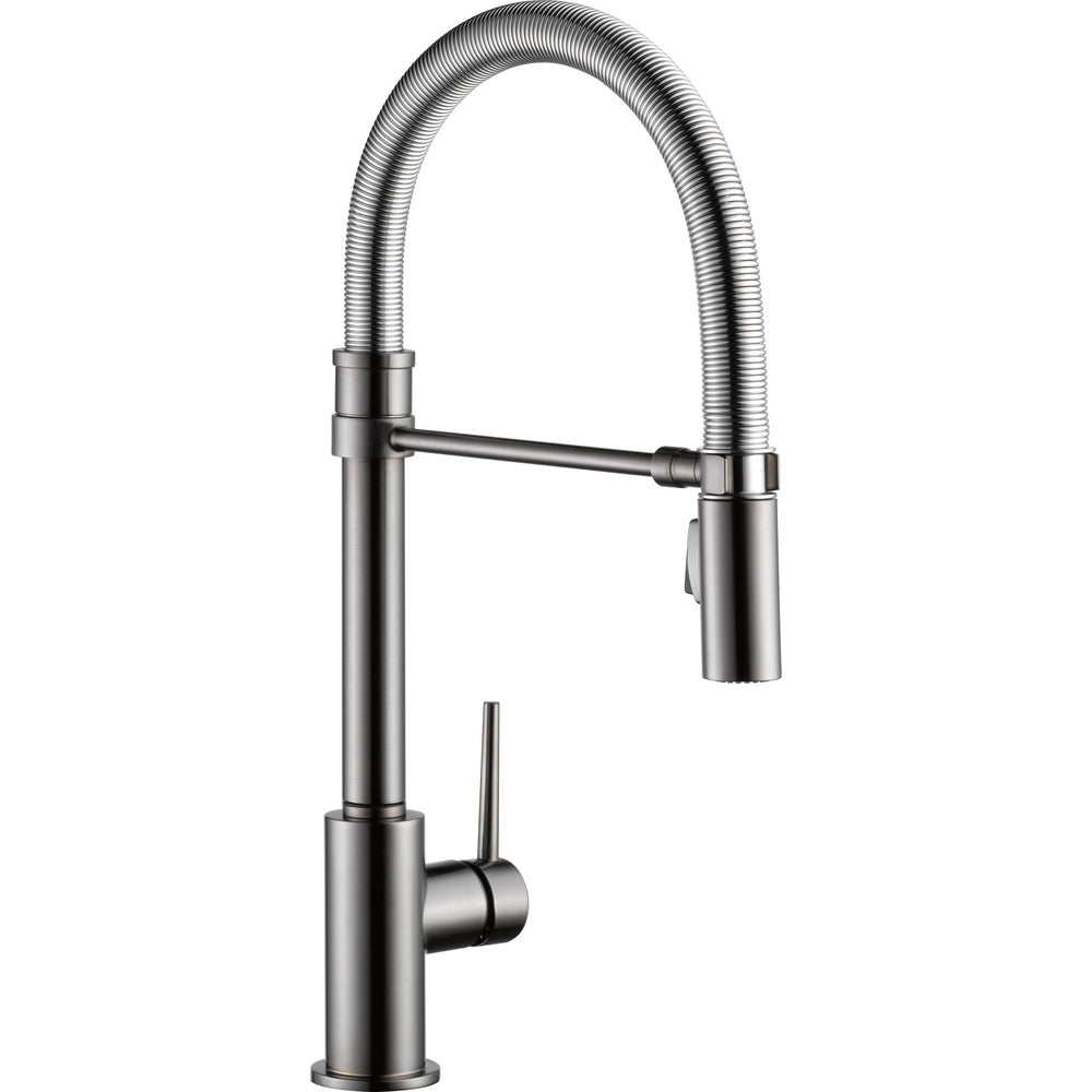 Delta Trinsic Single Handle Pull-Down Kitchen 9659-DST - Black Stainless
