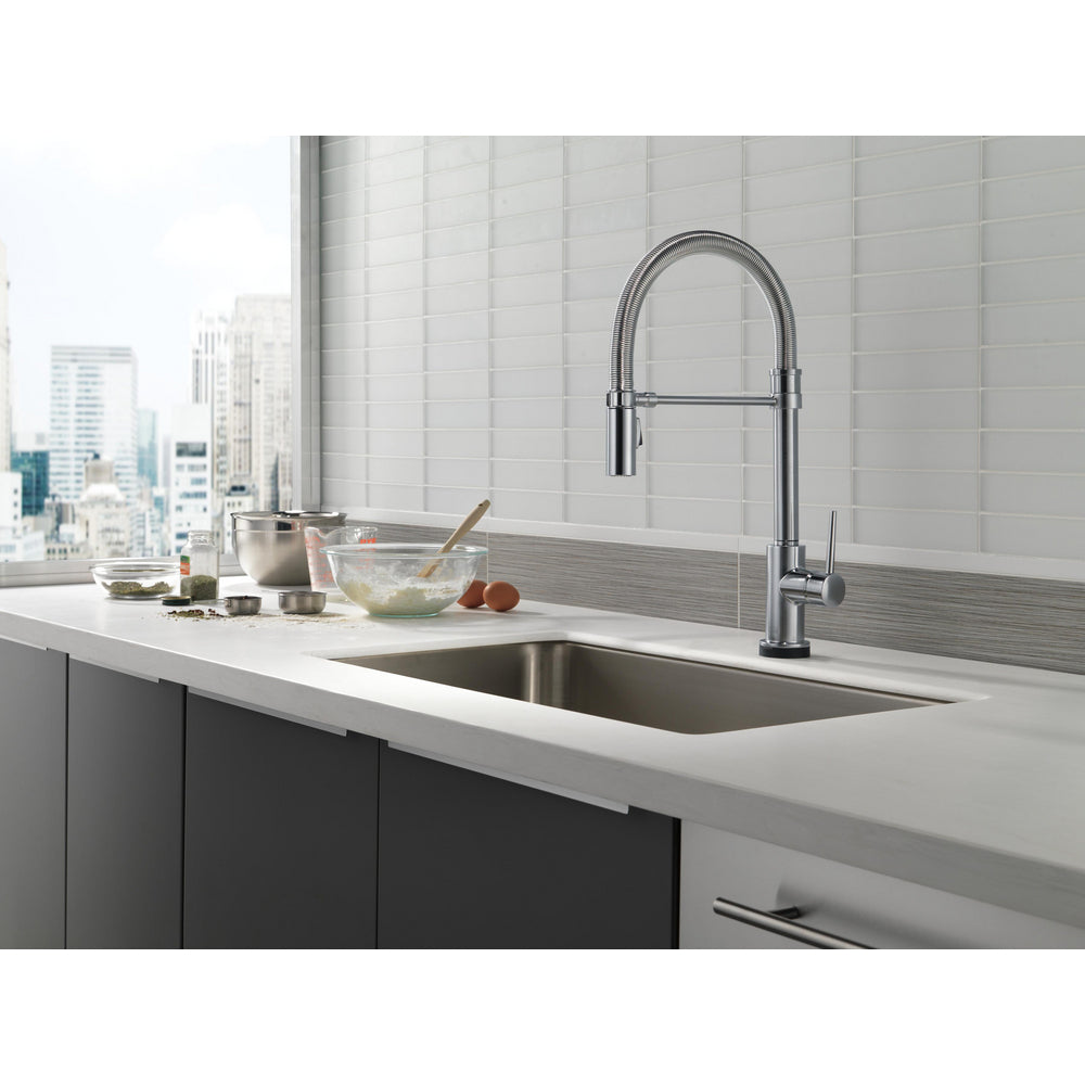 Delta Trinsic Single Handle Pull-Down Kitchen 9659T-DST - Arctic Stainless
