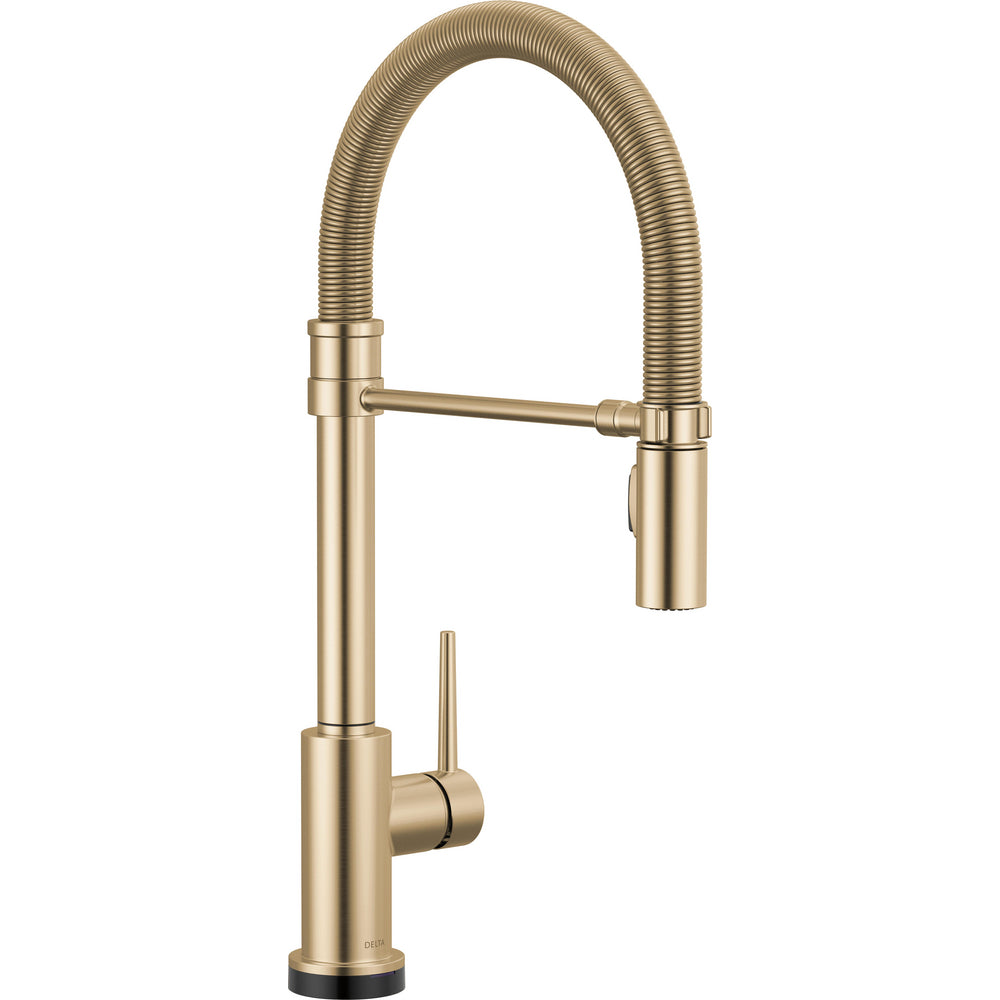 Delta Trinsic Pro Pulldown Touchless Kitchen Faucet - Champagne Bronze