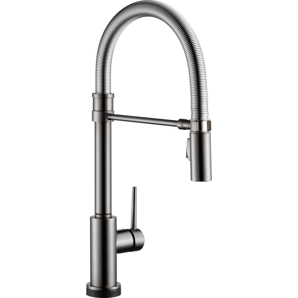 Delta Trinsic Pro Pulldown Touchless Kitchen Faucet - Black Stainless