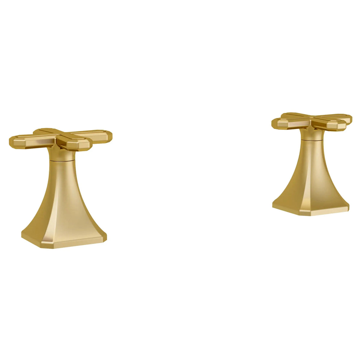 DXV Belshire Cross Handles Only for Widespread Bathroom Faucet in Satin Brass (D35170802.427)