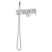 DXV Belshire 2-Handle Wall Mount Bathtub Faucet with Hand Shower and Lever Handles in Polished Chrome (D35170980.100)