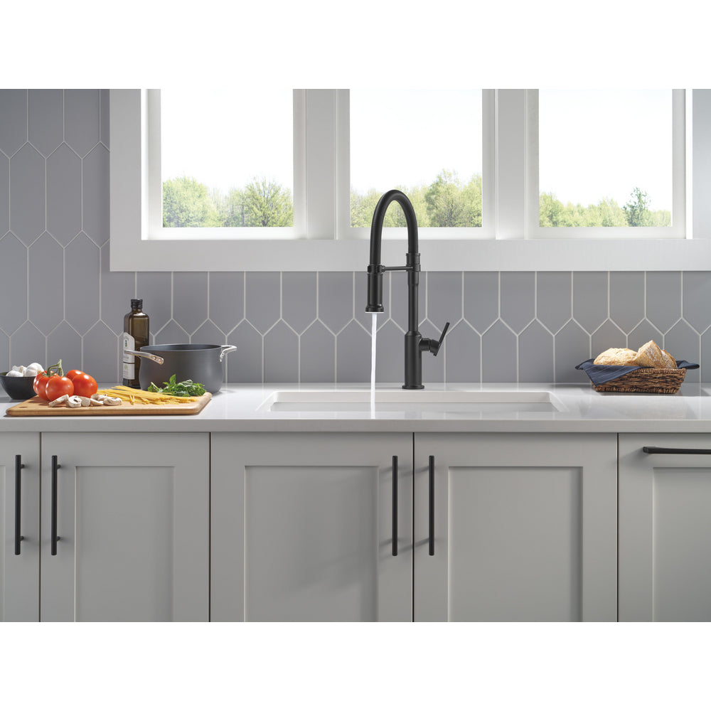 Delta Cordova-Kitchen Pro Faucet Spring Spout