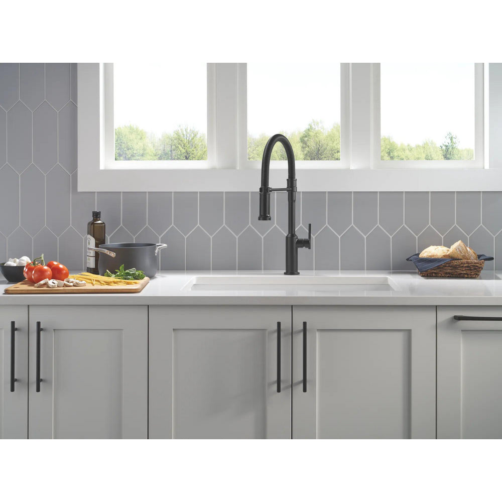 Delta Cordova-Kitchen Pro Faucet Spring Spout