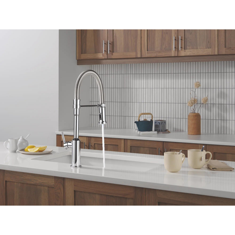 Delta Cordova-Kitchen Pro Faucet Spring Spout
