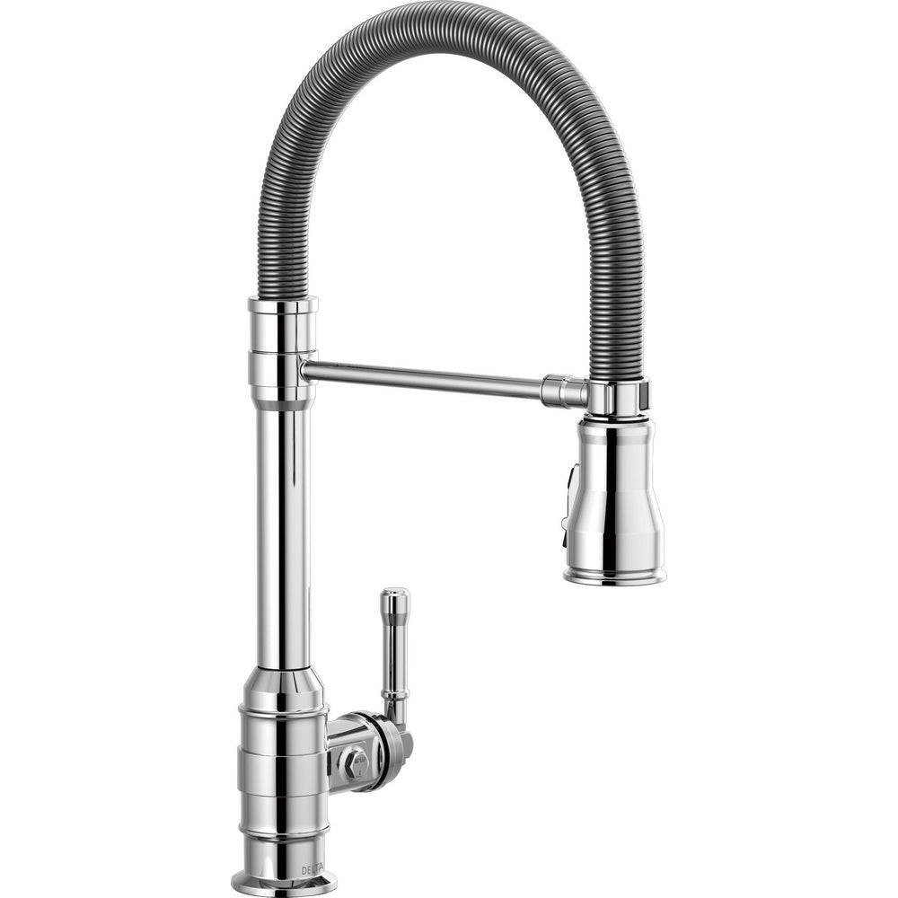 Delta Broderick Spring Tub Spout Pull-Down Kitchen - Chrome