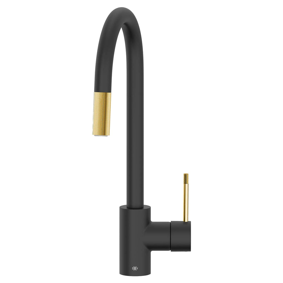 DXV Etre Single Handle Pull-Down Kitchen Faucet with Lever Handle in Matte Black/Satin Brass (D35404300.249) - view 5
