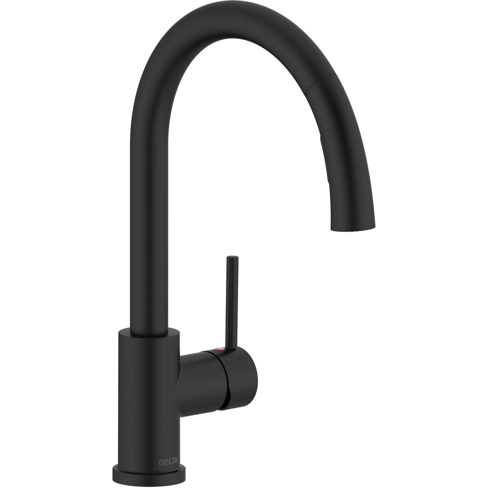 Delta Osler Single Handle Pull Down Kitchen Faucet - Matte Black