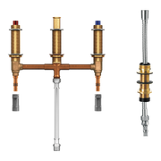 Moen Roman Tub with Shower Diverter 10" Centers 1/2" Pex with 1/2" Cpvc Adapters 9797 in Chrome (9797)