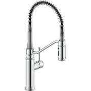 Delta Prodeco Pulldown Industrial Spring Kitchen Faucet - Chrome