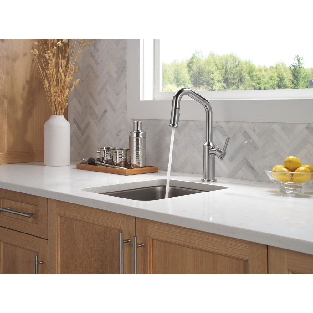 Delta Cordova-Bar/Prep Pulldown Faucet Angle Spout
