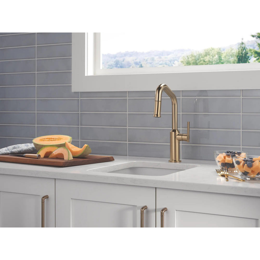 Delta Cordova-Bar/Prep Pulldown Faucet Angle Spout