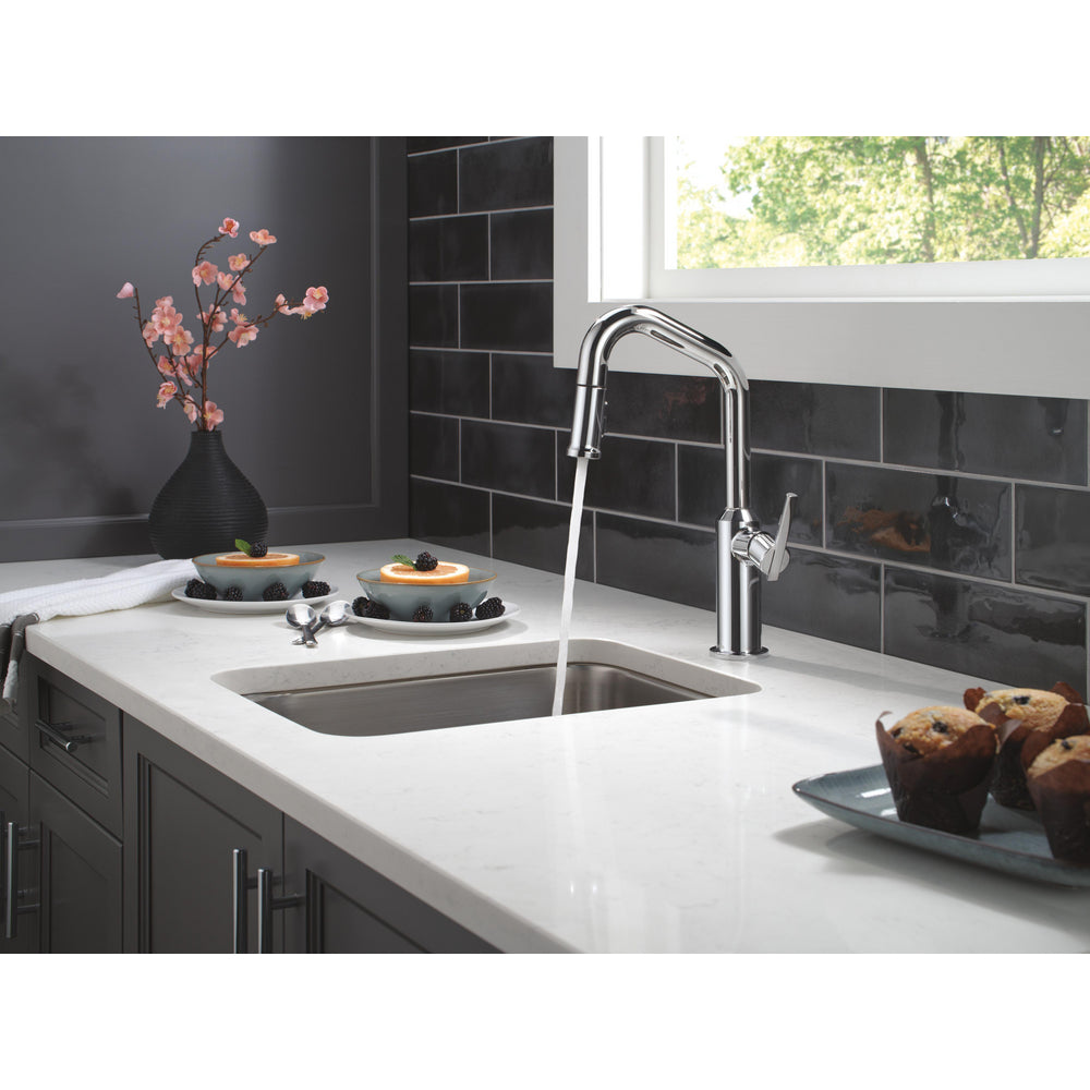 Delta Cordova-Bar/Prep Pulldown Faucet Angle Spout