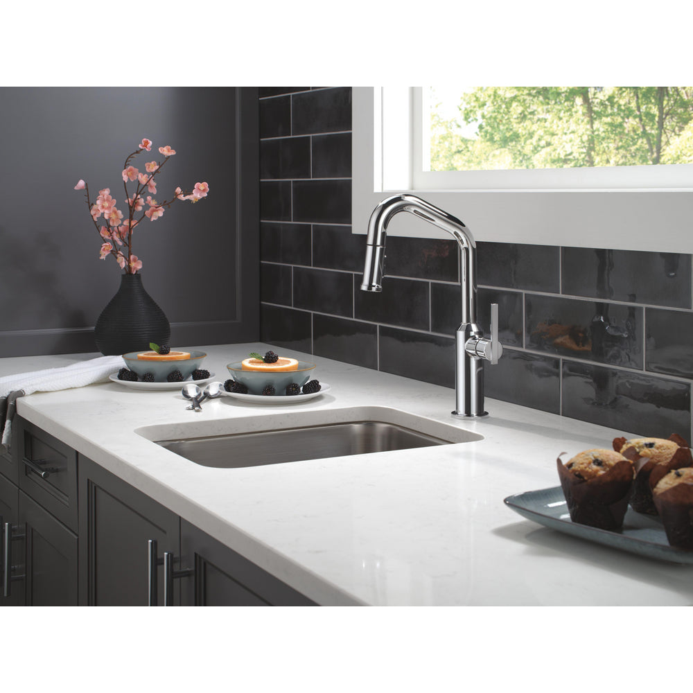 Delta Cordova-Bar/Prep Pulldown Faucet Angle Spout