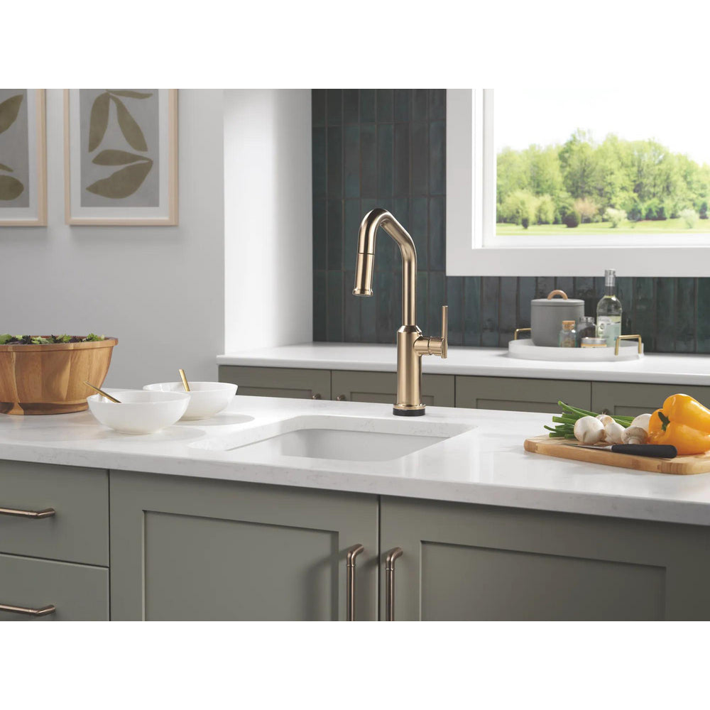 Delta Cordova-Touchless Bar/Prep Pulldown Faucet Angle Spout