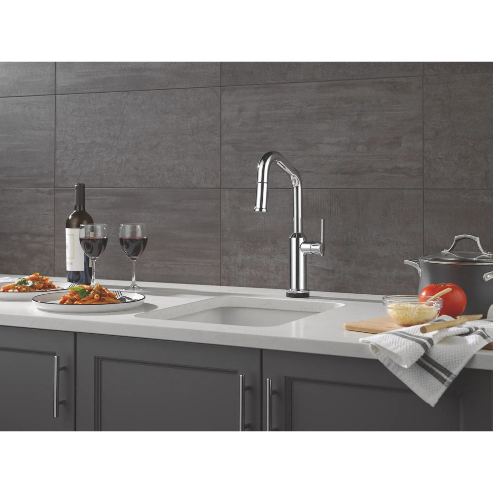Delta Cordova-Touchless Bar/Prep Pulldown Faucet Angle Spout