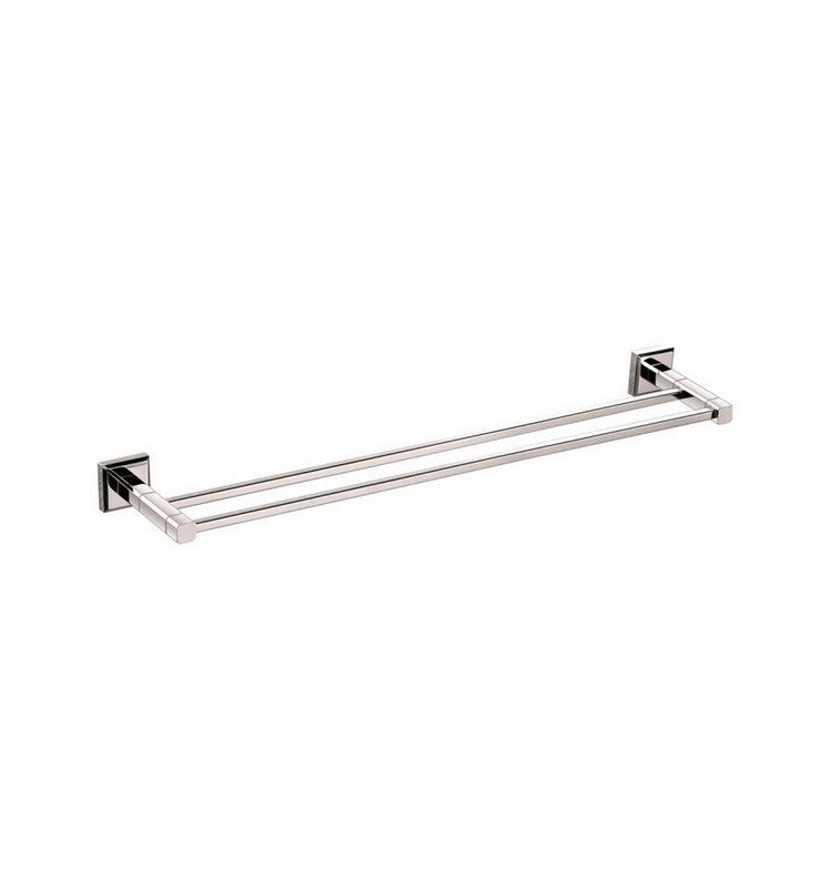Kube Bath Aqua Nuon 18" Double Towel Bar - Chrome (9911-18)