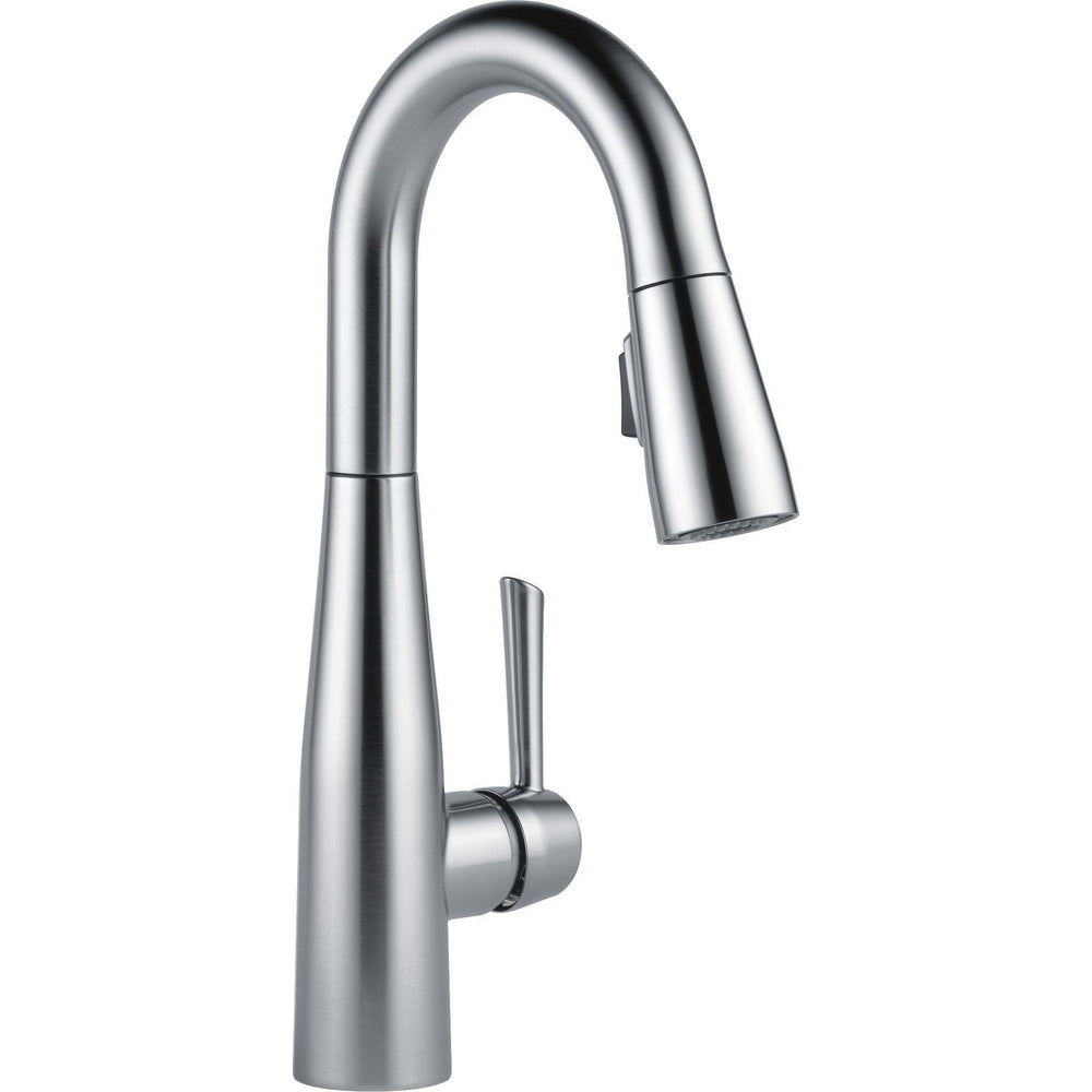 Delta Single Handle Pull-Down Bar/Prep Faucet - Arctic Stainless
