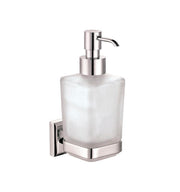 Kube Bath Aqua Nuon Wall Mount Frosted Glass Soap Dispenser - Chrome (9933)